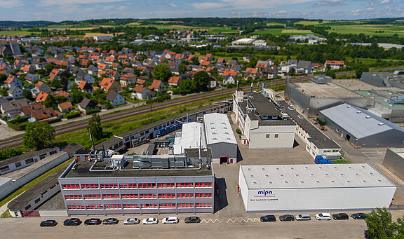 The Mipa plant Landshuter Lackfabrik today The Mipa plant Landshuter Lackfabrik today